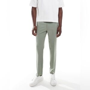 ASOS DESIGN slim suit pants in sage green